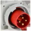 Вилка встраиваемая ССИ-3242 32А-6ч 380В 3P+PE IP67 IEK
