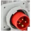 Вилка встраиваемая ССИ-3142 16А-6ч 380В 3P+PE IP67 IEK