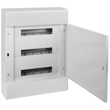 Щит распределительный навесной на 54 модуля с непрозрачной дверцей серый IP41 (ЩРн-П-54)