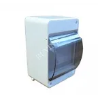 Щиток о/п на 4 мод. с вертикальной дверцей. 130х87х83мм | 68104 | Рувинил