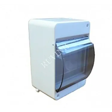 Щиток о/п на 4 мод. с вертикальной дверцей. 130х87х83мм | 68104 | Рувинил