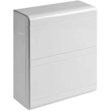 Щиток распределительный навесной на 18 модулей с двумя непрозрачными дверцами белый IP40 (ЩРн-П-18)