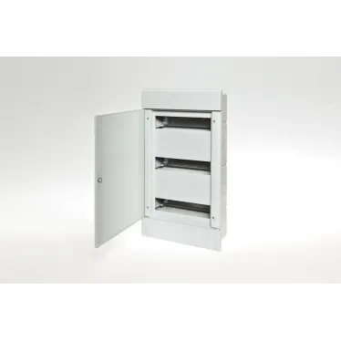 Щит распределительный встраиваемый на 36 модулей с дверцей серый IP40 (ЩРв-П-36)