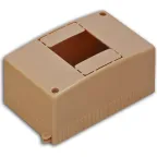                  Щиток распределительный навесной на 4 модуля без дверцы коричневый IP30 (ЩРн-П-4)
               