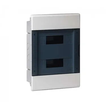 Щит распределительный встраиваемый на 24 модуля с непрозрачной дверцей серый IP40 (ЩРв-П-24)