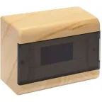 Щиток распределительный навесной на 6 модулей с дверцей сосна IP40 (ЩРн-П-6)