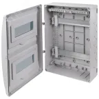 Щиток распределительный навесной на 20 модулей с двумя дверцами серый IP66 (ЩРн-П-20)