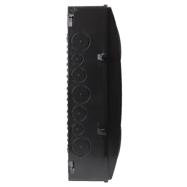 Щиток распределительный навесной на 20 модулей с двумя дверцами черный IP66 (ЩРн-П-20)