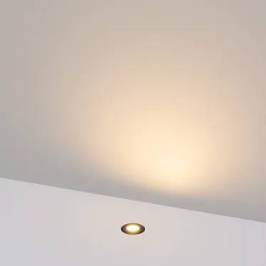 Светильник ART-PELURU-GROUND-R23-1W Warm3000 GR, 100 deg, 24V, IP67, металл, 3 года