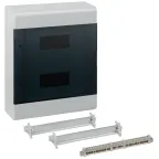 Щит распределительный навесной на 24 модуля с дверцей серый IP40 (ЩРн-П-24)