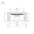 Профиль SL-SLIM-H7-2000 ANOD BY, алюминий