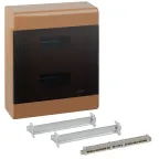 Щит распределительный навесной на 24 модуля с дверцей коричневый IP40 (ЩРн-П-24)