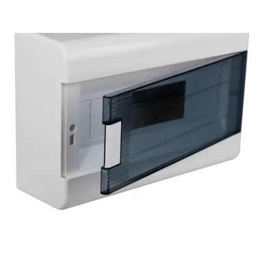 Щиток распределительный навесной на 12 модулей с дверцей белый IP40 (ЩРн-П-12)