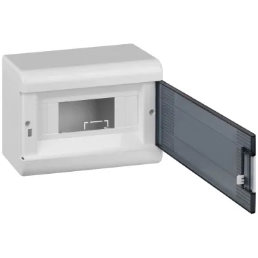 Щиток распределительный навесной на 9 модулей с дверцей белый IP40 (ЩРн-П-9)