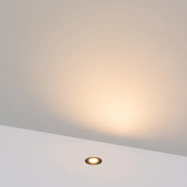 Светильник ART-PELURU-GROUND-R23-1W Warm2700 GR, 100 deg, 24V, IP67, металл, 3 года