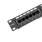 Патч-панель 19дюймов PRO 1U 24 порта UTP RJ-45 CAT 6
