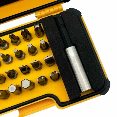 Набор бит HEX/XZN/TX TR/TS/Tri/SPANNER/CLUTCH/BH с рукояткой ERGONIC и битодержателем в кейсе, 30 шт