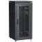 Шкаф сетевой 19дюйм LINEA N 28U 600х800 мм перфорированная передняя дверь черный