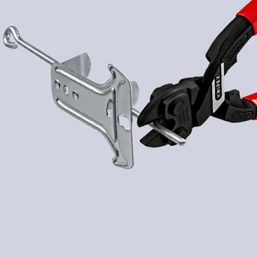 Болторез компактный CoBolT резка - мягкая проволока 6 мм проволока средней твердости 52мм твердая проволока 4мм рояльная струна (HRC 59) 36мм L-200мм черный обливные рукоятки блистер