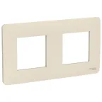 Рамка UNICA STUDIO двухпостовая бежевый