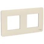Рамка UNICA STUDIO двухпостовая бежевый