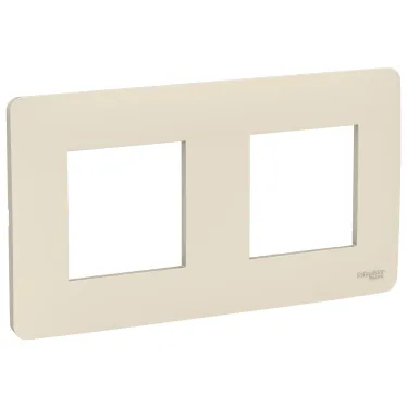 Рамка UNICA STUDIO двухпостовая бежевый