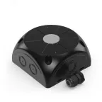 Коробка распределительная 60-0500-9005-КВ для видеокамер двухкомпонентная безгалогенная (HF) черная 100х100х50 с кабельным вводом