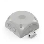 Коробка распределительная 60-0500-КВ для видеокамер двухкомпонентная безгалогенная (HF) серая 100х100х50 с кабельным вводом