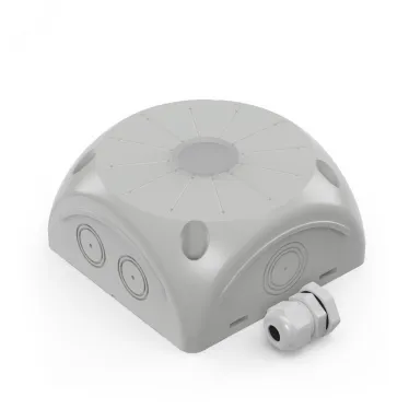 Коробка распределительная 60-0500-КВ для видеокамер двухкомпонентная безгалогенная (HF) серая 100х100х50 с кабельным вводом