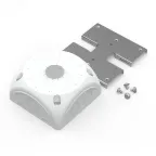 Коробка распределительная 60-0500-9003-П для видеокамер двухкомпонентная безгалогенная (HF) белая 100х100х50 с пластиной монтажной