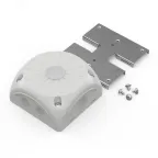 Коробка распределительная 60-0505-П для видеокамер двухкомпонентная с мембранами серая 100х100х50 с пластиной монтажной