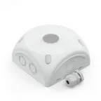 Коробка распределительная 60-0500-9003-КВ для видеокамер двухкомпонентная безгалогенная (HF) белая 100х100х50 с кабельным вводом