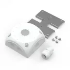                  Коробка распределительная 60-0505-9003-П-ВМУ для видеокамер двухкомпонентная с мембранами белая 100х100х50 с пластиной и муфтой
               