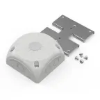 Коробка распределительная 60-0500-П для видеокамер двухкомпонентная безгалогенная (HF) серая 100х100х50 с пластиной монтажной