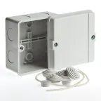 Коробка распаячная 98х98х60,без вводов, для открытой проводки, серый