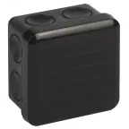                  Коробка распаячная для открытой проводки, двухкомпонентная 70х70х40 мм (черная)
               