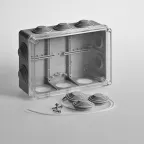                  Коробка распаячная 200х140х75,10 вводов, для открытой проводки, прозрачная крышка
               