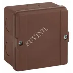 Коробка распределительная Тусо для о/п, 98х98х60мм не распростр.горение HF без вводов, IP65 керам.клеммник на 3 пол до 10 мм2