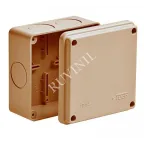                  Коробка распределительная Тусо о/п 100х100х50мм без гермовводов не распр.горение HF | 67049НГ | Рувинил
               