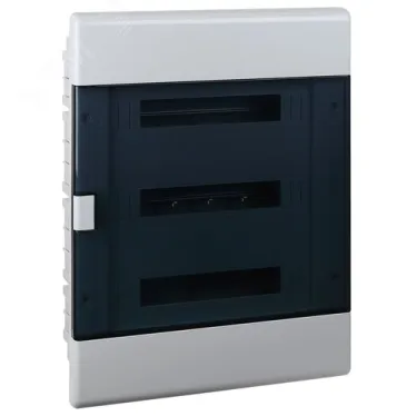 Щит распределительный встраиваемый на 54 модуля с дверцей серый IP41 (ЩРв-П-54)