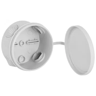 Коробка распределительная для открытой проводки 60x40 мм серая IP55