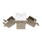 Модуль Keystone Jack RJ-45(8P8C) FTP экранированный CAT6 180град самозажимной