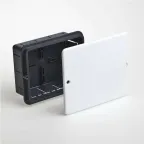 Коробка разветвительная скрытая усиленная с крышкой 130х106