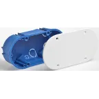 Коробка разветвительная скрытая 140х65 с крышкой