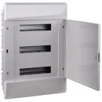                  Щит распределительный встраиваемый на 54 модуля с непрозрачной дверцей белый IP41 (ЩРв-П-54)
               