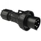                  Вилка кабельная 63А/400V/3P+N+E/IP67, черная
               