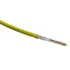 Витая пара SF/UTP кат 5e 4 пары AWG24 solid IN LSZH нг(А)-HF желтый 305м