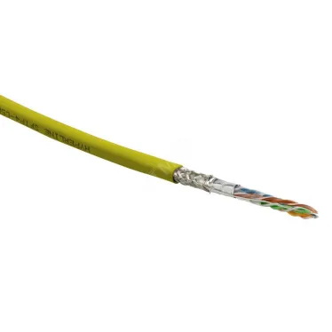 Витая пара SF/UTP кат 5e 4 пары AWG24 solid IN LSZH нг(А)-HF желтый 305м