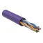 Витая пара U/UTP кат 6 4х2х23AWG solid LSZH 305м фиол
