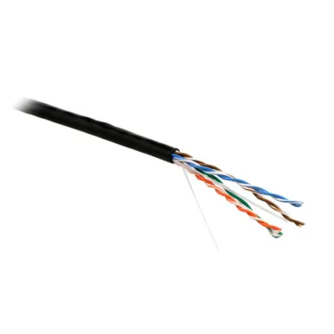 Витая пара U/UTP кат 5e 4 пары AWG24 patch IN LSZH нг(А)-HF черный 305м
